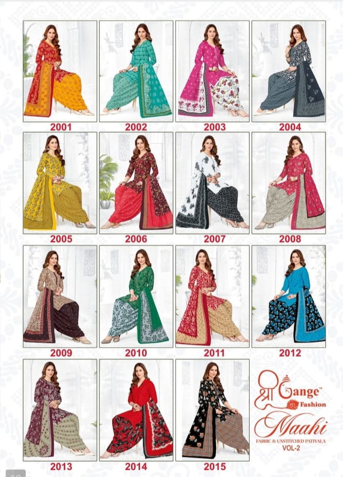 Maahi Vol 2 By Shree Gange Printed Cotton Dress Material Wholesale Price In Surat